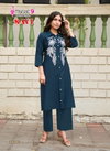 Savi Vol 1 By Mystic 9 Vertican Kurti With Bottom Wholesalers In Surat